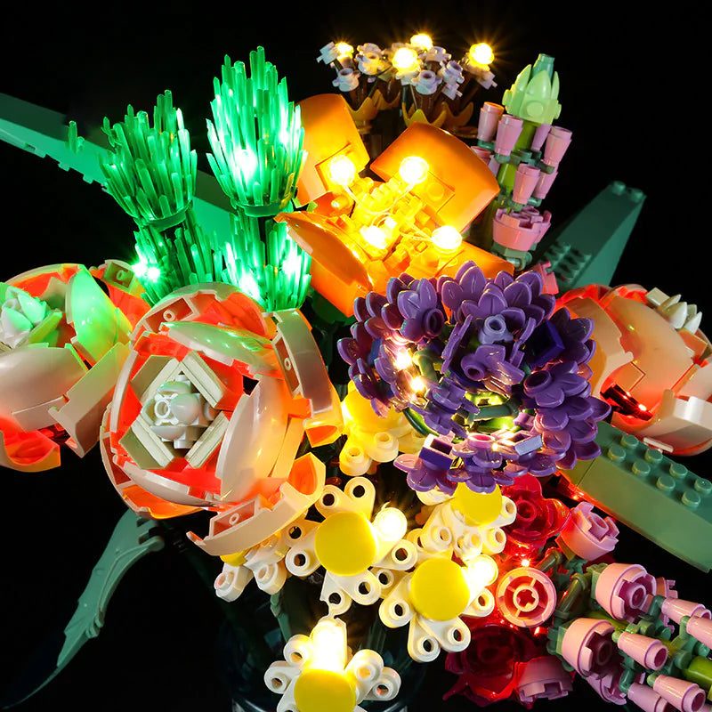 zene bricks Light Kit for LEGO Flower Bouquet #10280 (Ver. 2)