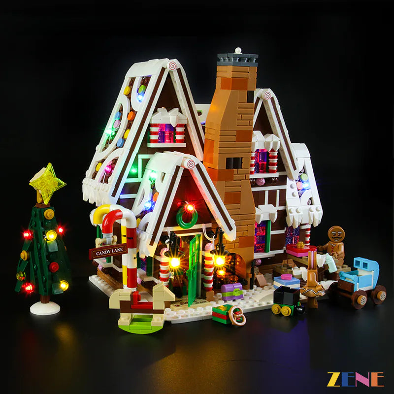 zene bricks LEGO Gingerbread House #10267 Light Kit