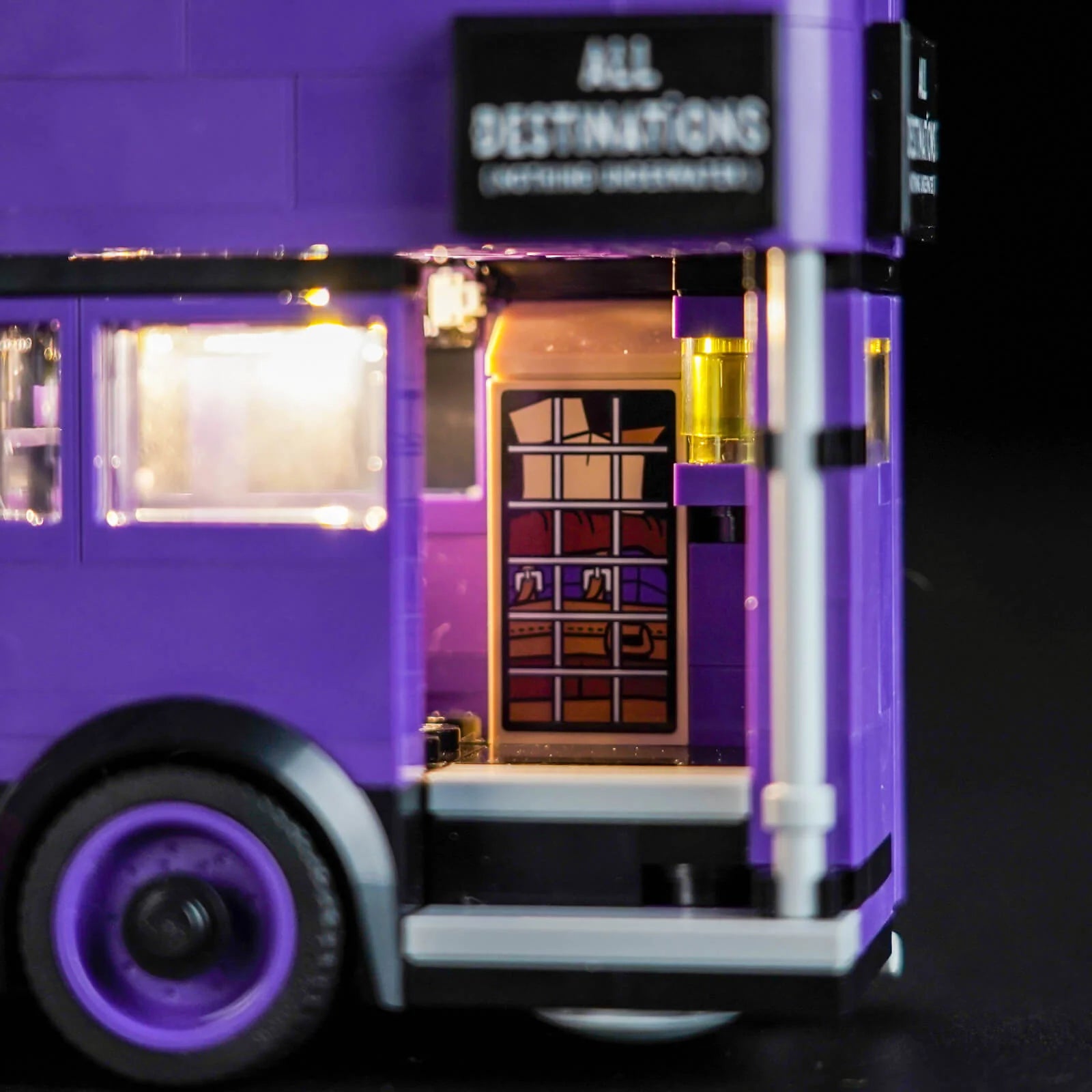 zene bricks Light Kit for LEGO Knight Bus Adventure #76446