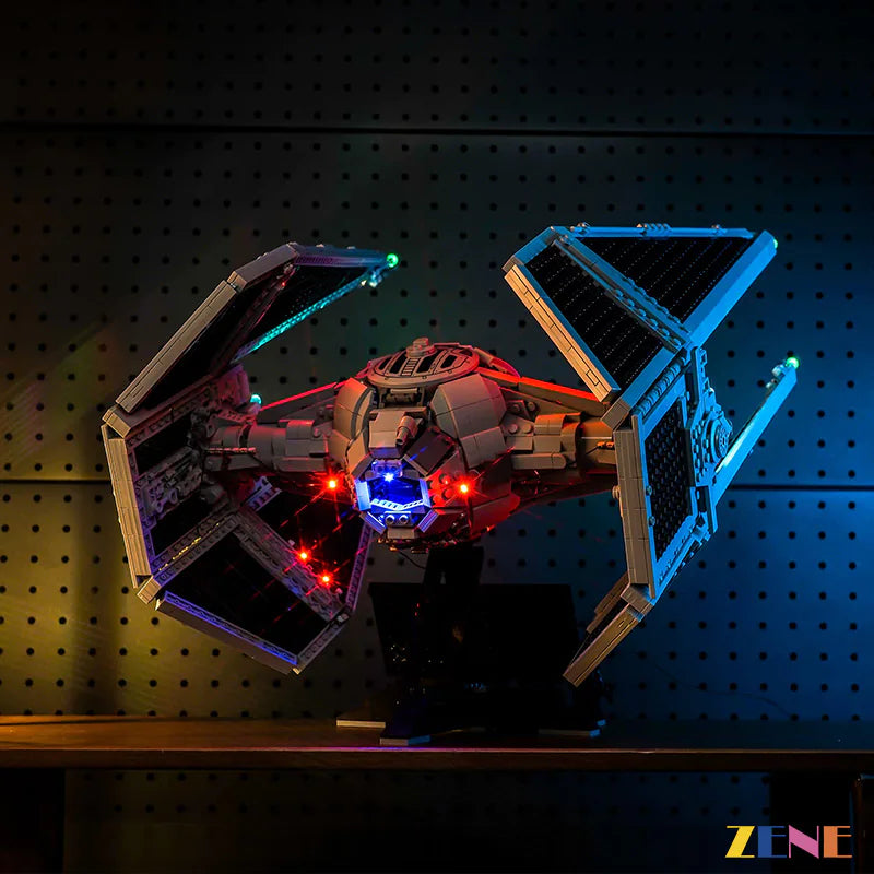 zene bricks Light Kit for LEGO UCS TIE Intercept fighter #75382 Star Wars