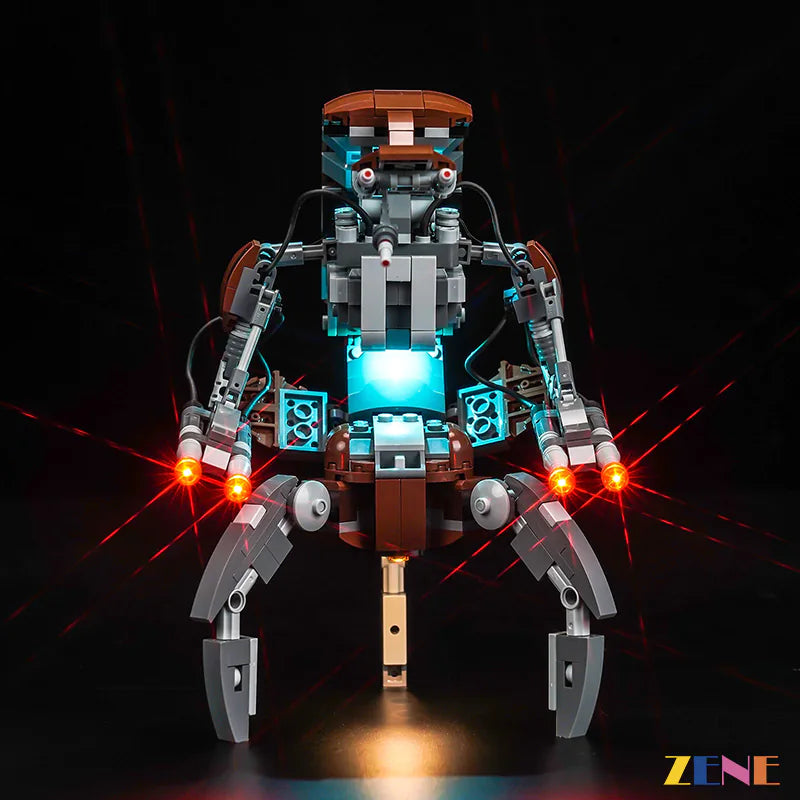zene bricks Light Kit for LEGO Droideka #75381 Star Wars