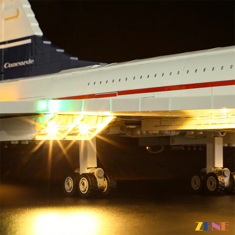 zene bricks Light Kit for LEGO Concorde #10318 (Ver.2)