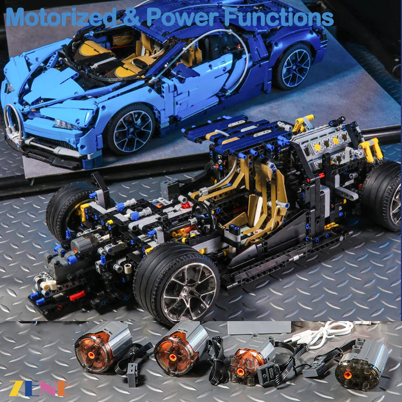 Motorized Kit for LEGO Bugatti Chiron 42083 Power Functions