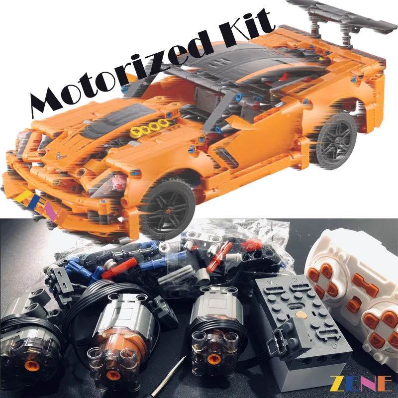 zene bricks Power Functions Kit for LEGO Chevrolet Corvette ZR1 #42093 Motor