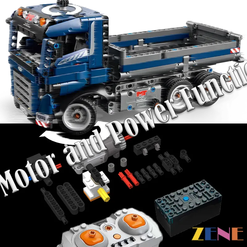 zene bricks Power Functions Kit for LEGO Tipping Dump Truck #42203