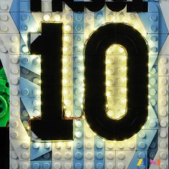 aurora wing collector display lighting - ZENE Bricks Light Kit for LEGO® Lionel Messi Celebration #43018