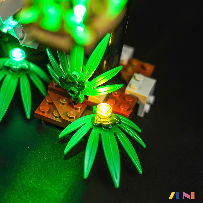 zene bricks Light Kit for LEGO Dinosaur Fossils T-rex Skull #76964