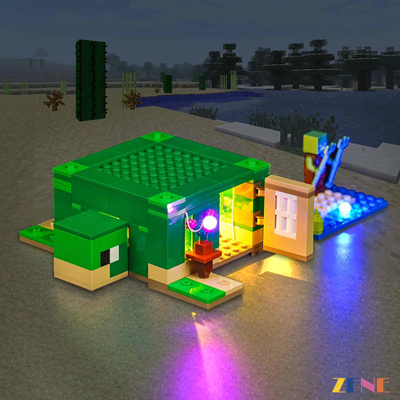 zene bricks Light Kit for LEGO Turtle Beach House #21254