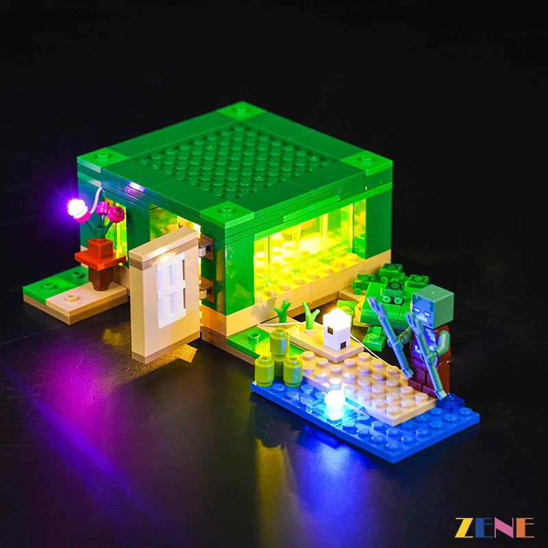zene bricks Light Kit for LEGO Turtle Beach House #21254