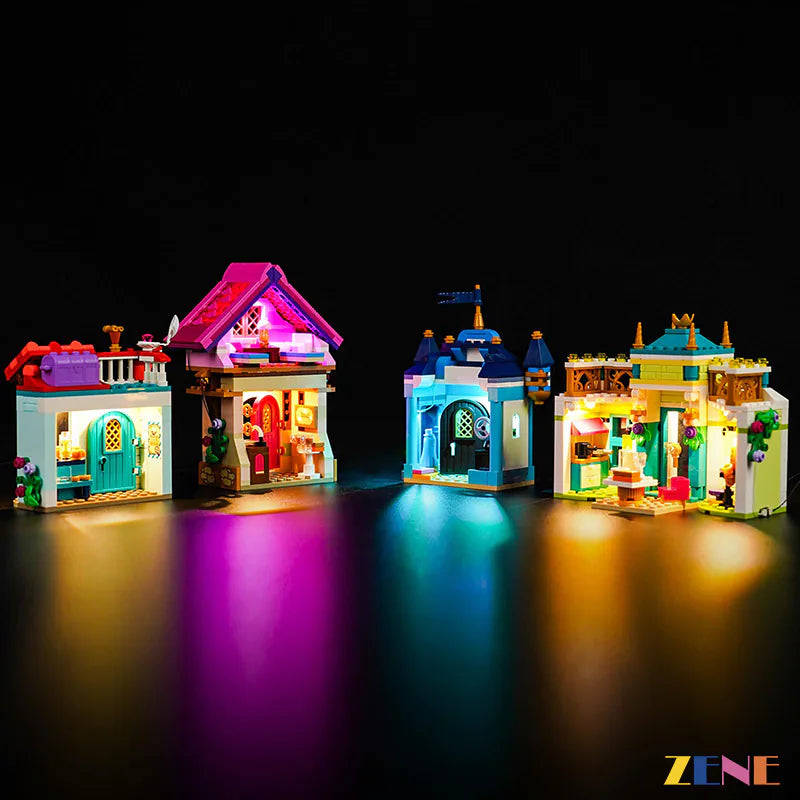 zene bricks Light Kit for LEGO Disney Princess Market Adventure #43246