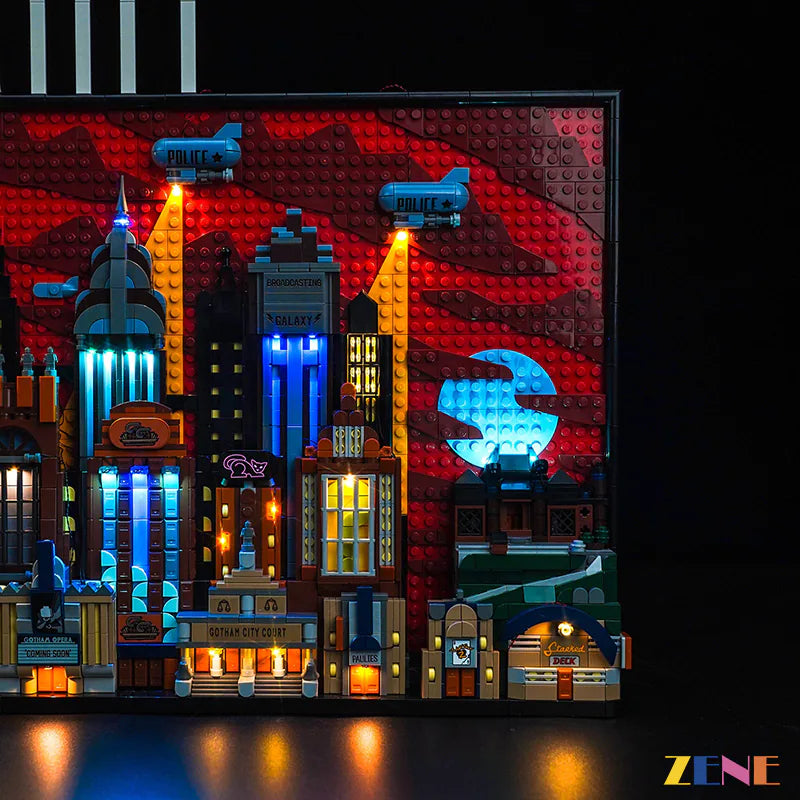 zene bricks Light Kit for LEGO Batman Gotham City #76271 :The Animated Series