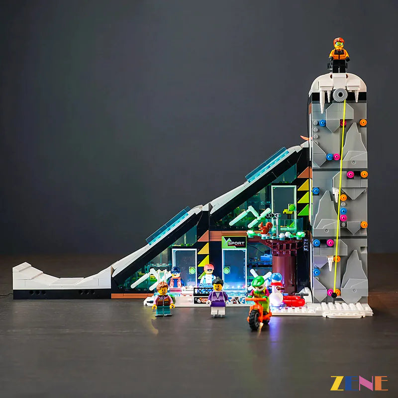 zene bricks Light Kit for LEGO Ski and Climbing Center #60366