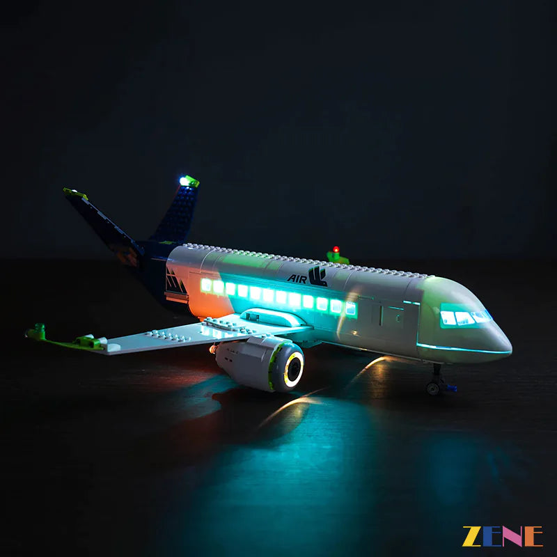 zene bricks Light Kit for LEGO Passenger Airplane #60367