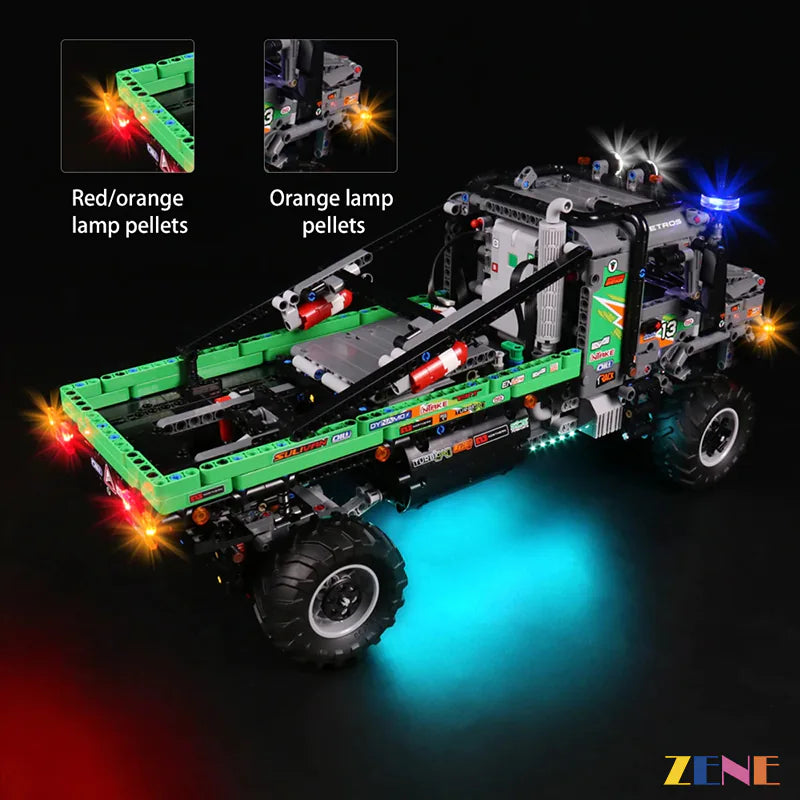 zene bricks Light Kit for LEGO Mercedes-Benz Zetros Trial Truck 4X4 #42129