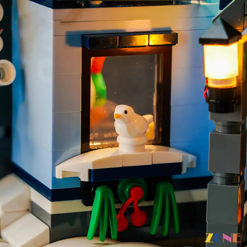 zene bricks Light Kit for LEGO Winter Village Santa’s Visit #10293