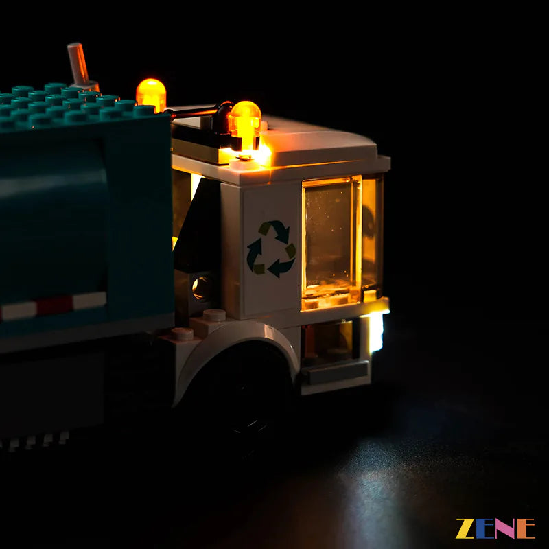 zene bricks Light Kit for LEGO Recycling Truck #60386