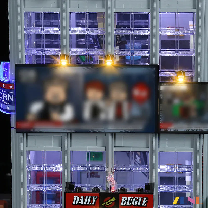 zene bricks LEGO Daily Bugle #76178 Light Kit