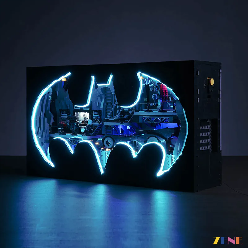 zene bricks Light Kit for Batcave Shadow Box #76252