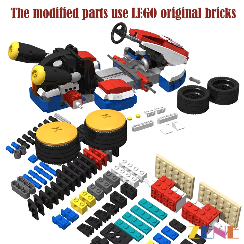 zene bricks Power Functions Kit for LEGO Mario Kart Mario #72037