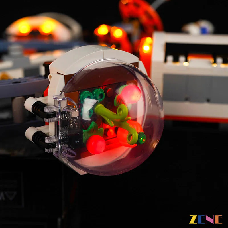zene bricks Light Kit for LEGO Modular Space Station #60433