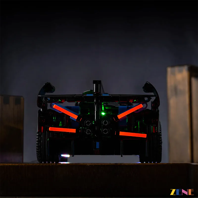 zene bricks Light Kit for LEGO Bugatti Bolide Agile Blue #42162