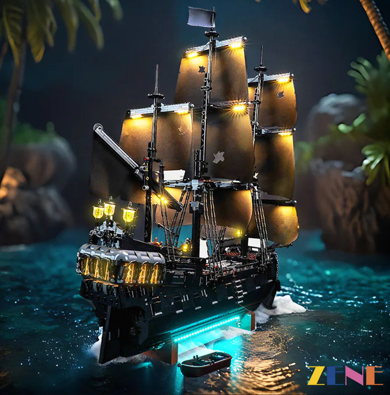zene bricks LEGO Jack Sparrow's Pirate Black Pearl Ship Light Kit for #10365 (Ver.2)