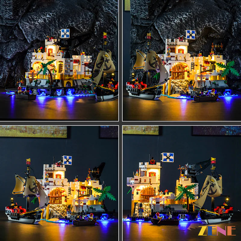 zene bricks Light Kit for LEGO Eldorado Fortress #10320