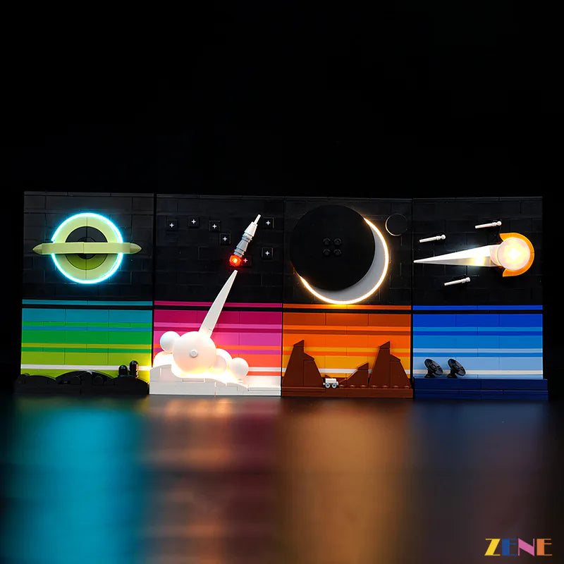 zene bricks Light Kit for LEGO Tales of the Space Age #21340