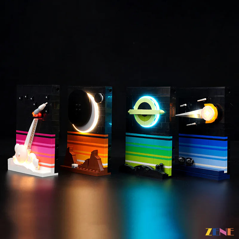 zene bricks Light Kit for LEGO Tales of the Space Age #21340