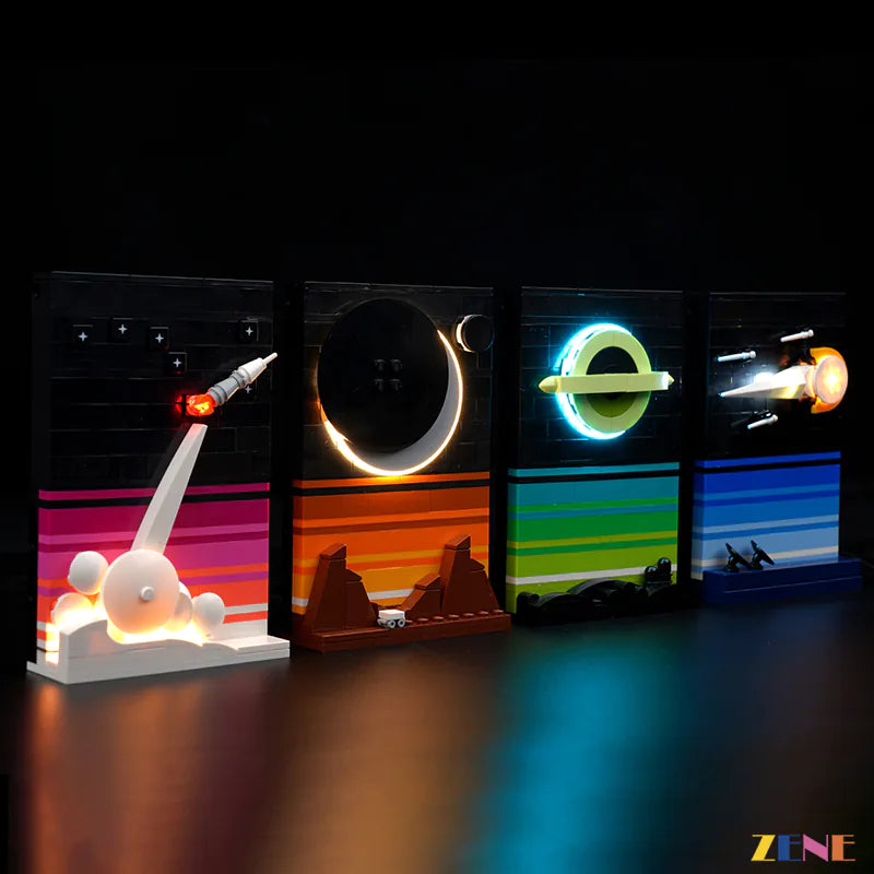 zene bricks Light Kit for LEGO Tales of the Space Age #21340