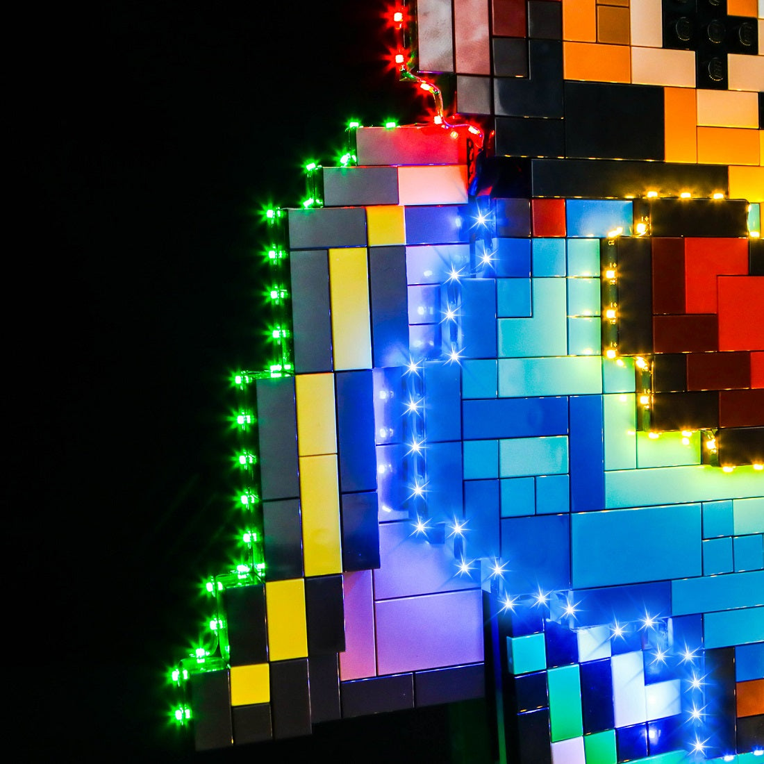 zene bricks Light Kit for LEGO Super Mario World Mario Yoshi #71438