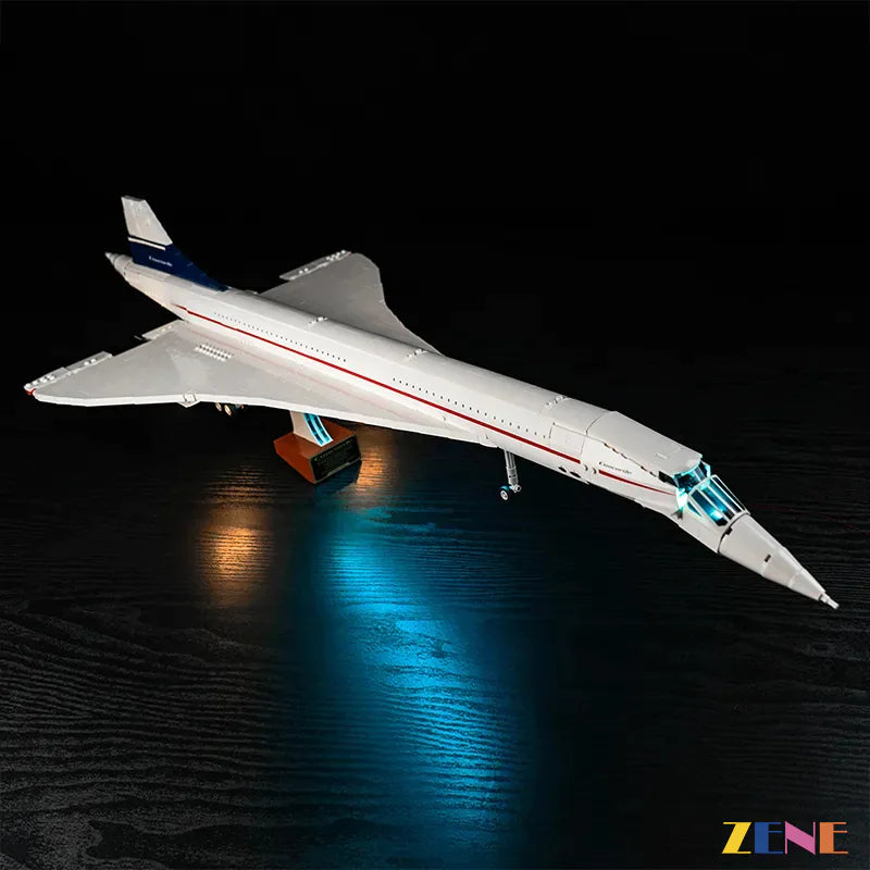zene bricks Light Kit for LEGO Concorde #10318
