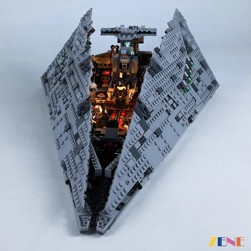 zene bricks Light Kit for LEGO First Order Star Destroyer #75190