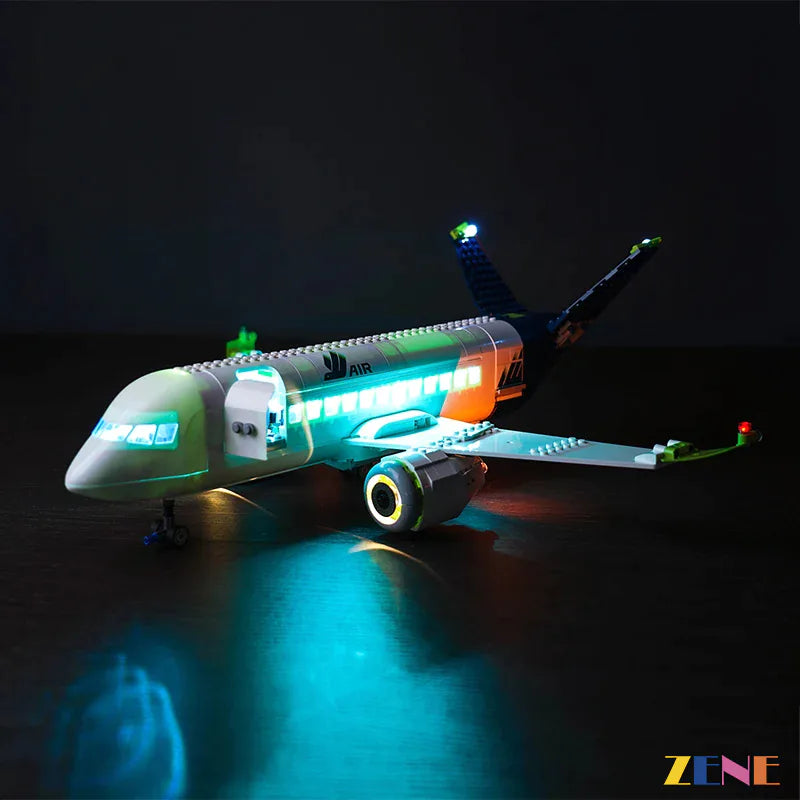 zene bricks Light Kit for LEGO Passenger Airplane #60367
