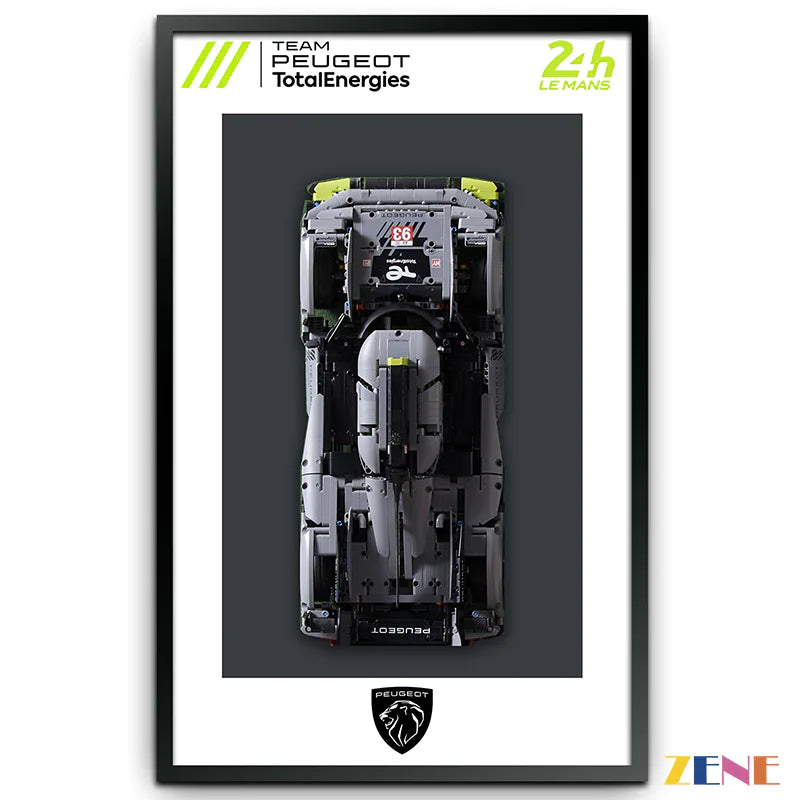 zene bricks Technics' Photo Frame Display Board for LEGO Cars