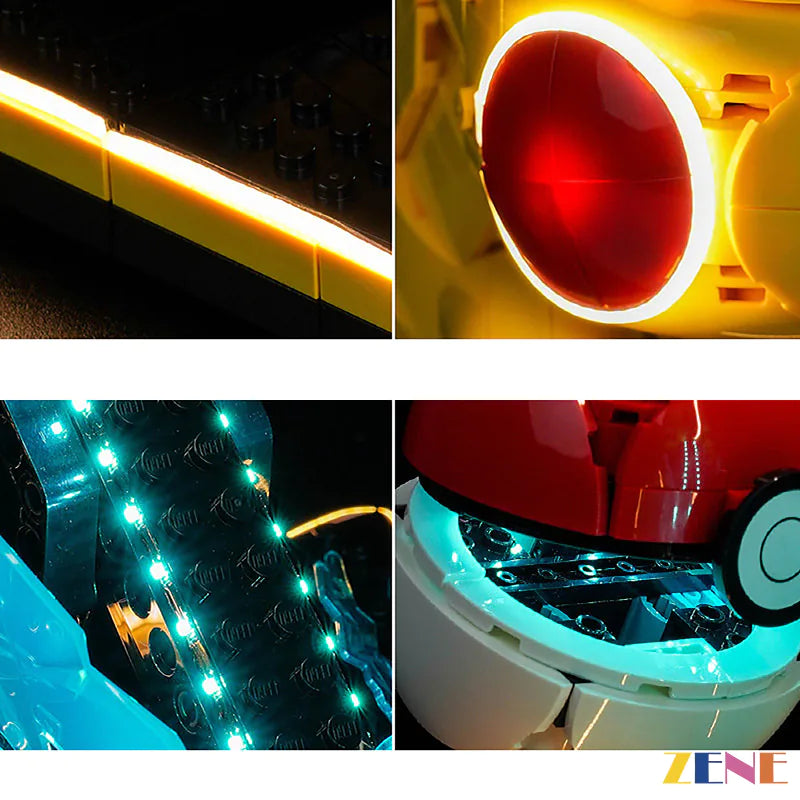 zene bricks Light Kit for Pikachu and Poké Ball#72152