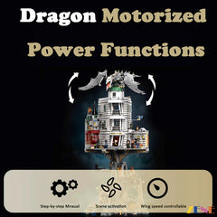 Motorized Kit for LEGO Gringotts Wizarding Ukrainian Ironbelly dragon #76417 Power Functions