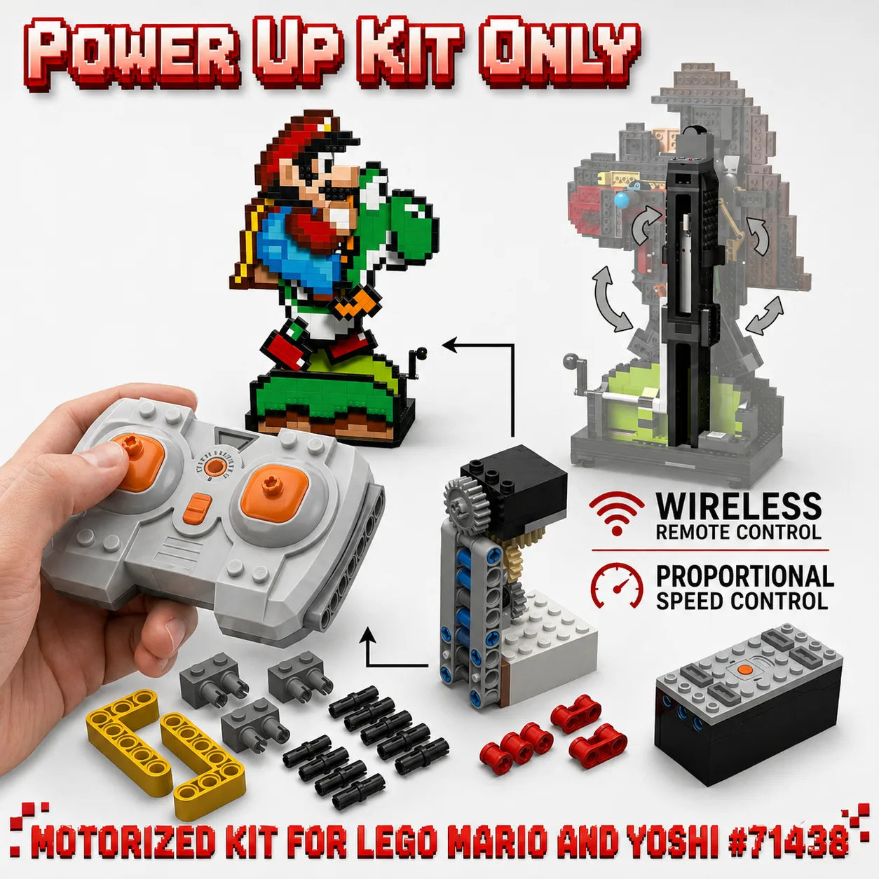 もも Motorized Kit for Mario and Yoshi #71438 Power Functions – ZENE