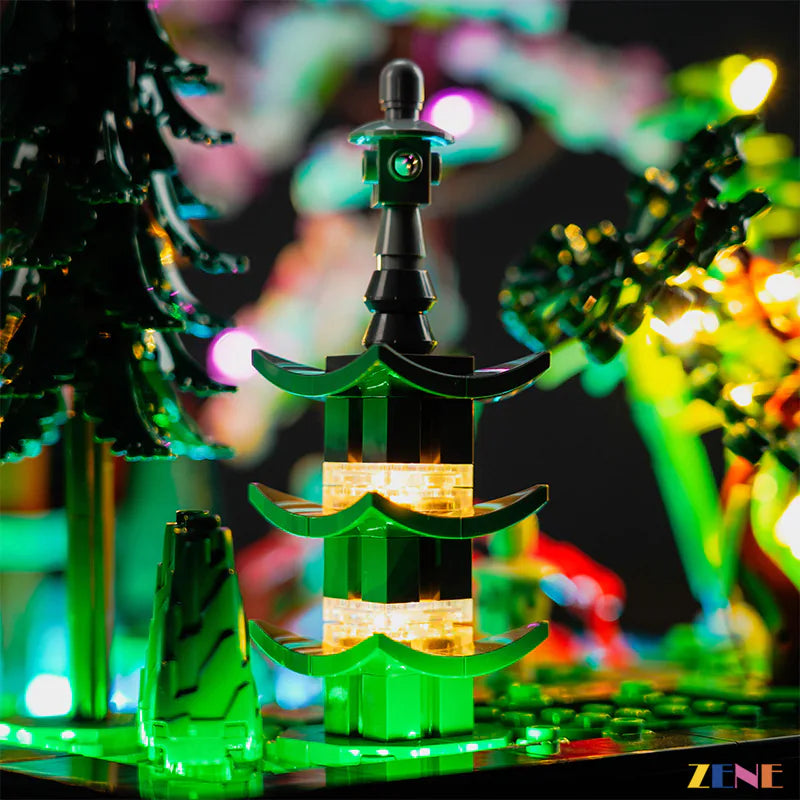 zene bricks Light Kit for LEGO ICONS Tranquil Garden #10315