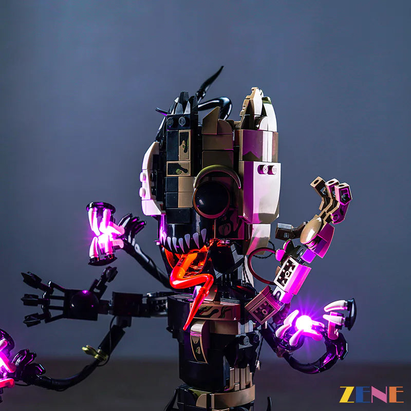 zene bricks Light Kit for LEGO Venomized Groot #76249