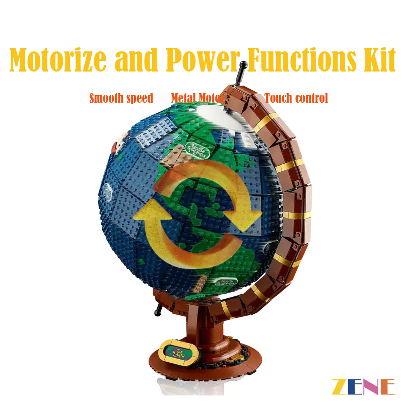 zene bricks Motorized Kit for LEGO The Globe Power Functions #21332