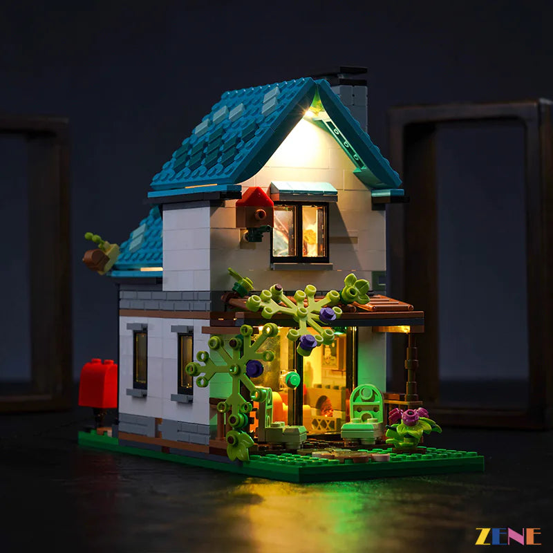 zene bricks Light Kit for LEGO Cozy House #31139