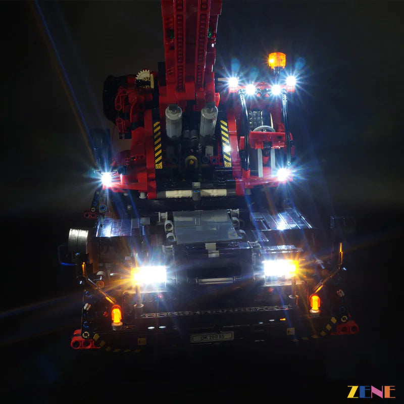 zene bricks Light Kit for LEGO Rough Terrain Crane #42082