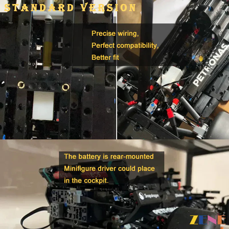 zene bricks Power Function for LEGO Mercedes-AMG F1 W14 E #42171 RC Motorized