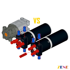 brushless motor Comparison diagram of two mechanical components