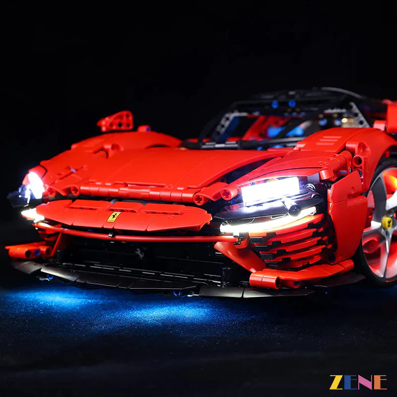 zene bricks Light Kit for LEGO Ferrari Daytona SP3 #42143