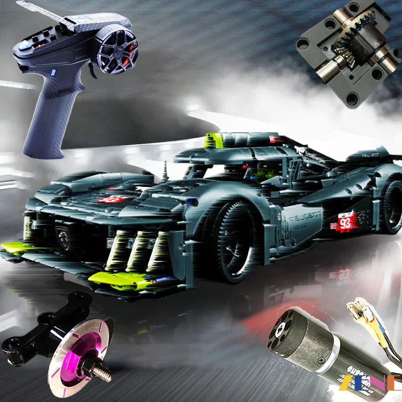 zene bricks Power Functions Kit for LEGO PEUGEOT Hybrid Hypercar #42156 (High Performance)