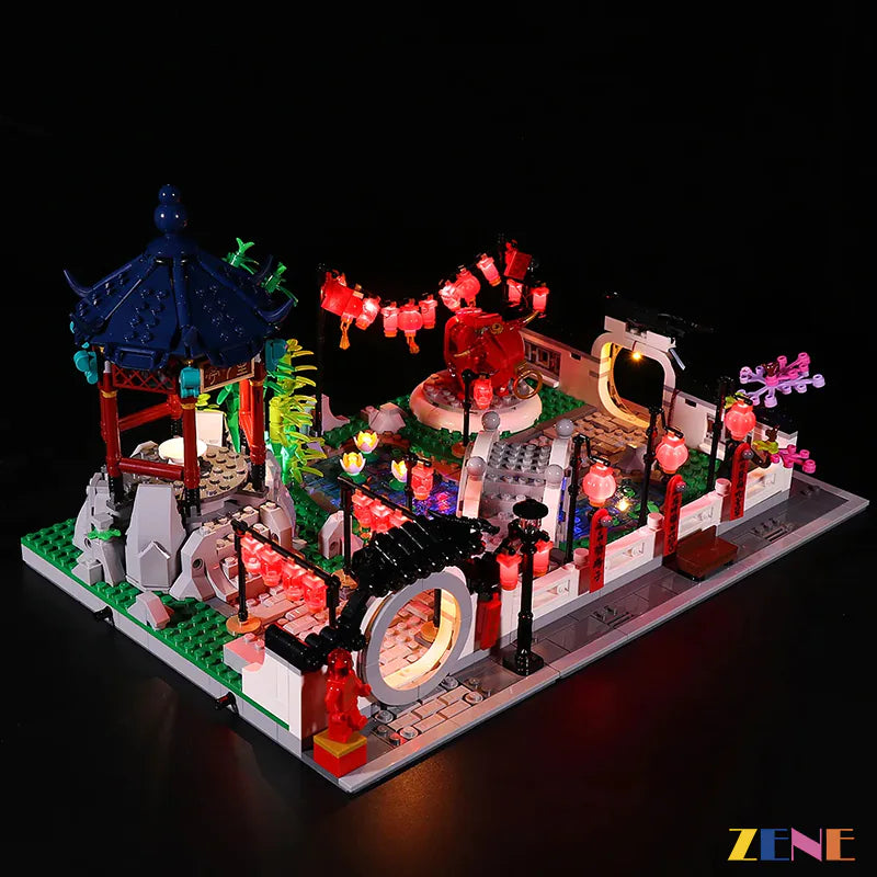 zene bricks Light Kit for LEGO New Year Lantern Festival #80107