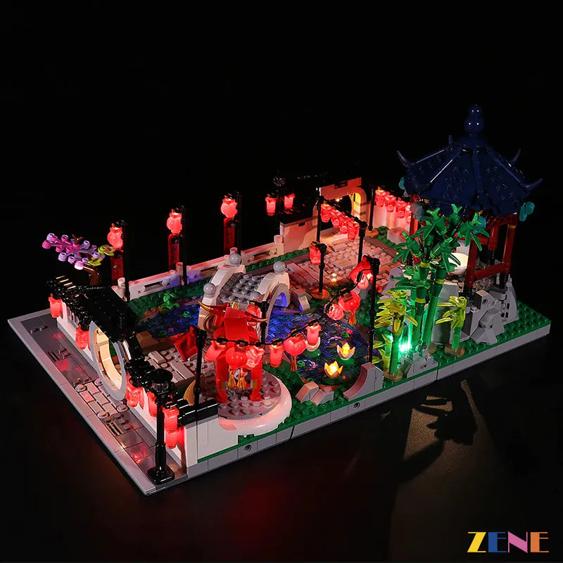 zene bricks Light Kit for LEGO New Year Lantern Festival #80107