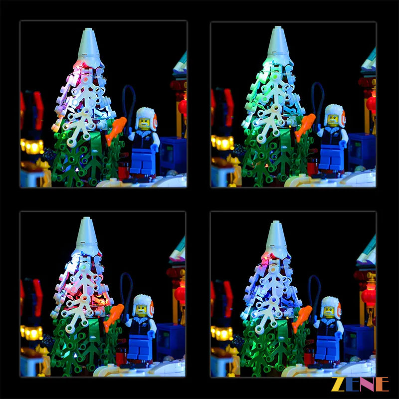 zene bricks Light Kit for LEGO Lunar New Year Ice Festival #80109